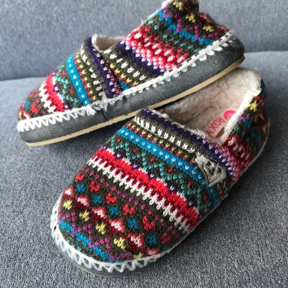 Roxy Girls ~ Snowbird Slip Ons ~ Girls Size 13